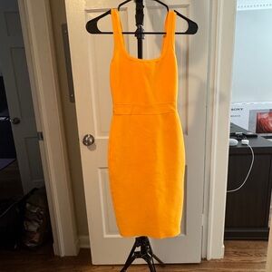 Tiger Mist Orange Sheath Mini Dress